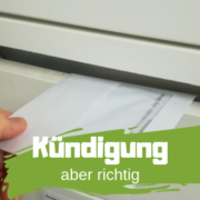 Kündigung in Briefkasten